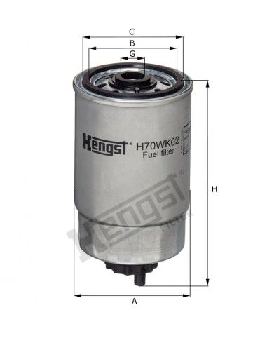 Filtr paliwa Hengst H70WK02